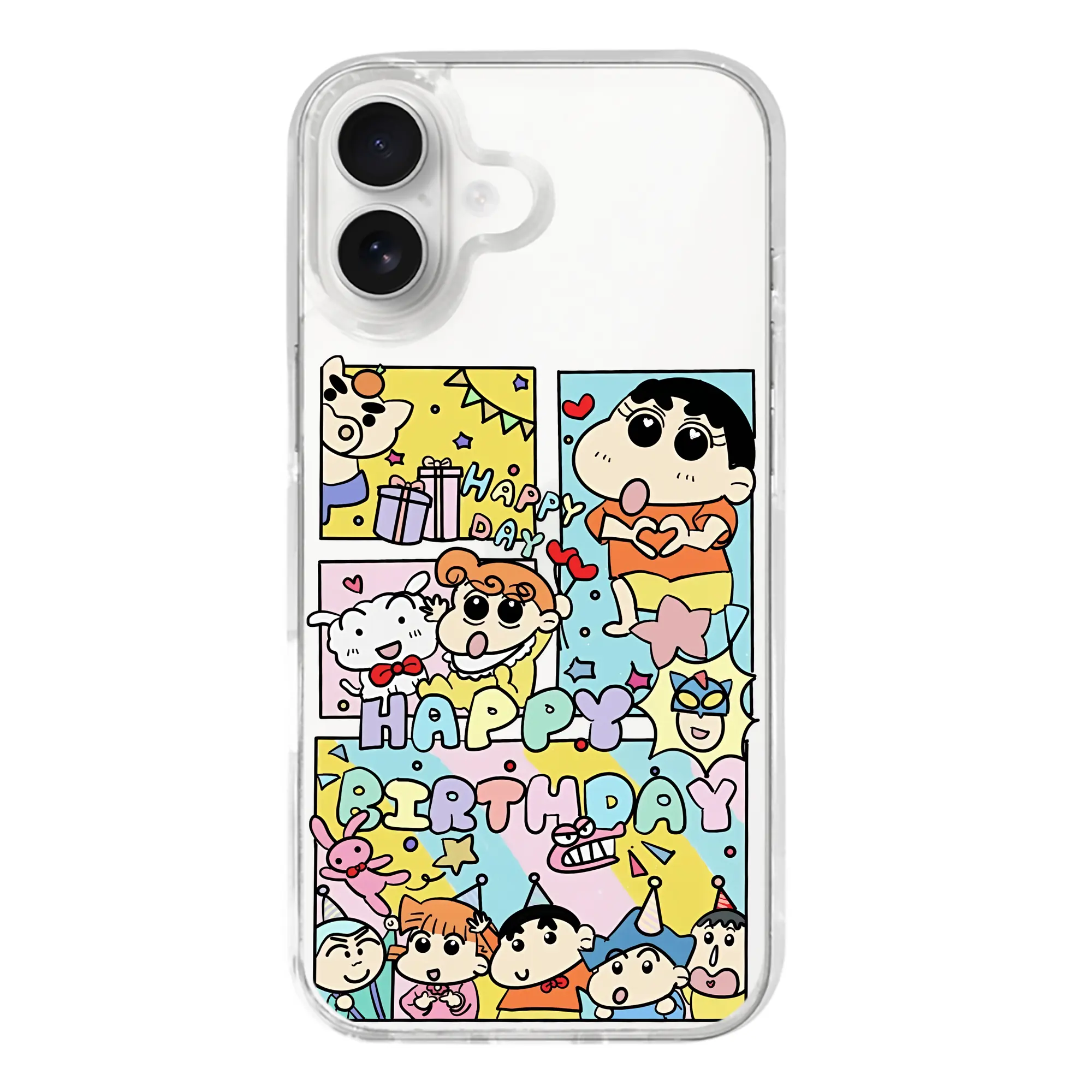 クレヨンしんちゃん グッズ 野原 しんのすけ - iPhone 17シリーズ 透明スマホケース – 薄型・耐衝撃・精密フィット保護カバー